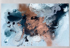 QUADRO ASTRATTO MODERNO ULTRA CONTEMPORANEO su tela 107 x 70 cm dianeplantart.