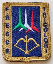 PATCH FRECCE TRICOLORI AEREO ACROBAZIA AERONAUTICA AER MACCHI AEROPORTO TOPPA