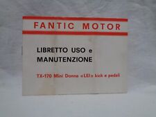 FANTIC MOTOR 50 cc  MINI DONNA LEI LIBRETTO ISTRUZIONI