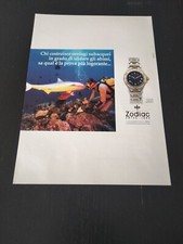 1991 ZODIAC GOLD POINT COLLECTION SUBACQUEO OROLOGIO WATCH PUB VINTAGE AD