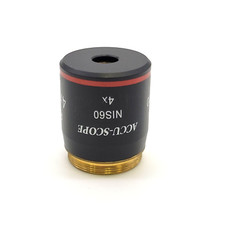 Piano obiettivo microscopio