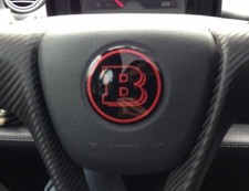 ADESIVO RESINATO  57 mm sul volante Smart ForTwo 451 Brabus ANCHE CROMO