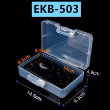 Cassetta degli attrezzi rettangolare piccola 3,9X14,5X9,3 cm contenitore contenitore coperchio incernierato