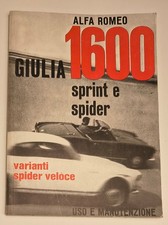 GIULIA 1600 sprint e spider -