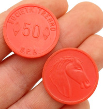 SOCIETA' TRENNO GETTONE  / BUONO D'ACQUISTO - ANNI '70 - LIRE 50