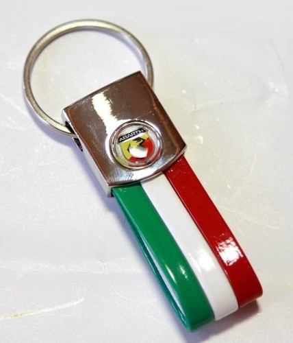 Portachiavi abarth tricolore - portachiavi,