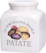 - Barattolo Porcellana Areato Deco Patate New in Gift Box - Conserva, Barattoli 