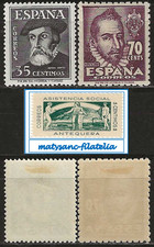 ESPAÑA 1948. EDIFIL 1035/1036. SERIE COMPLETA ”PEERSONAJES”. NEVO CON FIJAS