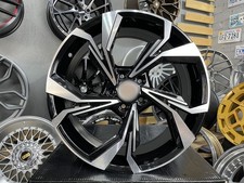 4X R19 Pollici 5X112 Audi S Line Style Nero Lucido Ruote : Per A4 A5 A6 Q5