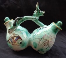 OLIO ACETO CERAMICA ASINO VIETRI ITALY RARO POTTERY NO DOLKER KOWALISKA GAMBONE