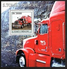 Saint Thomas & Prince Stamp 1542  - Tractor Trailer Trucks