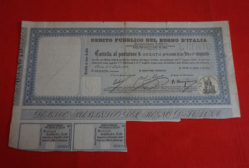 Debito pubblico del - , regno