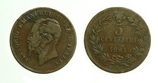 pcc1649_11) Vittorio Emanuele II  (1861-1878) 5 Centesimi 1861 BOLOGNA R2 !!!