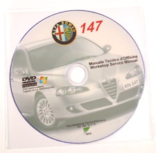 DVD MANUALE OFFICINA ALFA ROMEO 147 1.6 TS 105-120 CV.-2.0 TS-Selespeed-1.9 JTD*