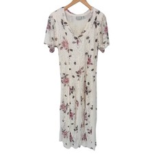 Maxi abito donna vintage Starina Fairy romantico cottagecore medio pizzo bianco