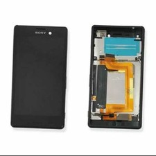 DISPLAY LCD VETRO TOUCH SCREEN FRAME ORIGINALE SONY XPERIA M4 AQUA E2303 NERO