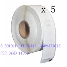 5 Rotoli Etichette per DYMO