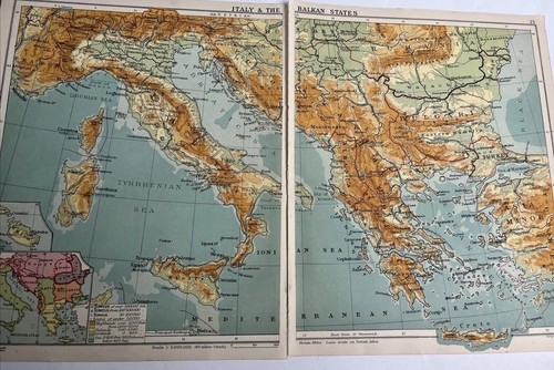 1923 mappa italia - italia, e