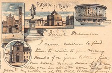 1945) CARTOLINA RICORDO PRATO