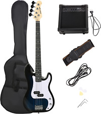 Basso Elettrico 4 Corde Con Amplificatore 15W, Borsa, Tracolla E Plettri, Colore