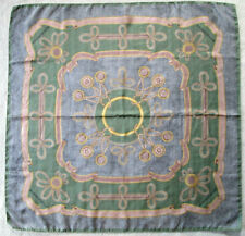 -Superbe  foulard BORBONESE soie   TBEG vintage scarf  87 x 89 cm