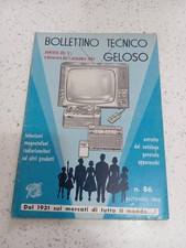 BOLLETTINO TECNICO GELOSO 86 AUTUNNO 1962 Estratto Catalogo Generale Apparecchi