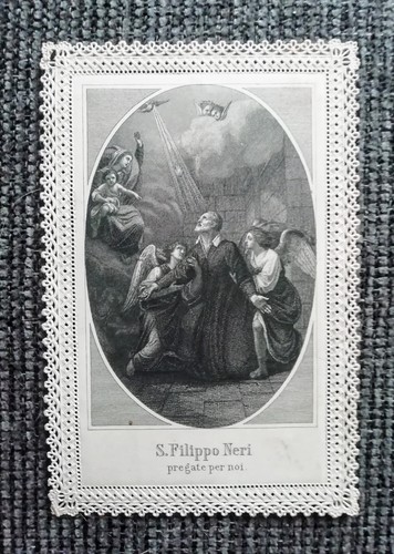 Santino antico merlettato - antico,