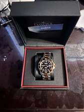 Orologio da polso subacqueo Davosa automatico Ternos ceramica 2 toni nero oro rosa