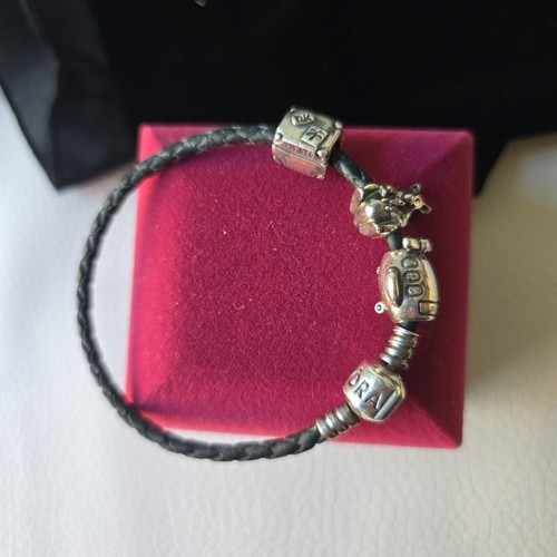 Fine pandora black leather - pandora,