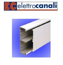 CANALINA 30/2X10 2mt ELETTROCANALI PVC BIANCO