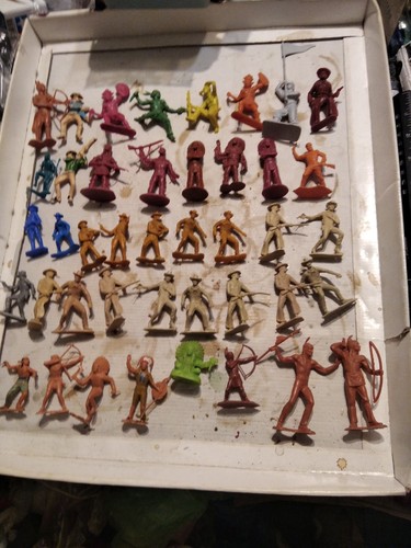 Lotto soldatini far west - soldatini, 1/32-
