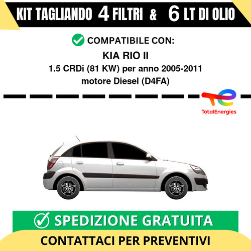 Tagliando per kia rio - tagliando, 1.5
