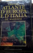 1998  SPLENDIDO ATLANTE GEOGRAFICO D'EUROPA e D'ITALIA Ed. DE AGOSTINI /ESSO Nvo