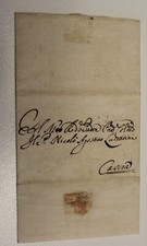 1740 PONTIFICIO lettera ROMA-CASCIA+timbro SECCO PROCACCIA POSTALE T.121-PP504