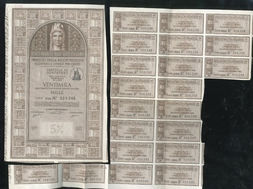 1947 debito pubblico - debito, prestito