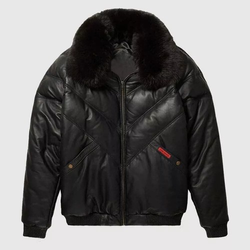 Giubbotto uomo bomber pelle - giubbotto, v-bomber