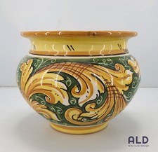 Vaso in ceramica di Caltagirone caspo porta piante cachepot  fiori da giardino