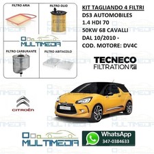 Kit tagliando filtri ds3 - tagliando,