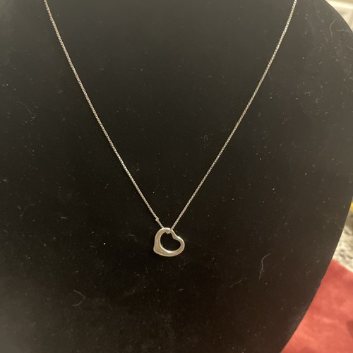 Collana cuore grande argento - collana,