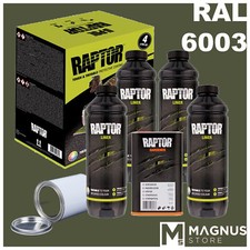 U-Pol Raptor Kit Vernice antigraffio 4L + indurente UPOL - VERDE OLIVA  RAL 6003