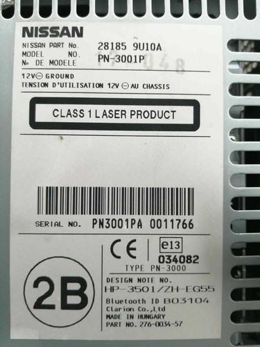 Nissan radio code clarion - nissan,