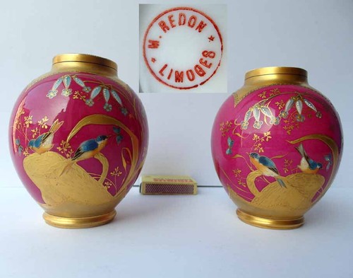 Paar vaso limoges francia - vaso,,