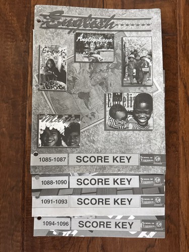 English score key - , grade