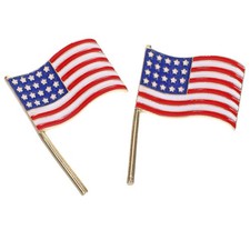  Spilla con bandiera americana
