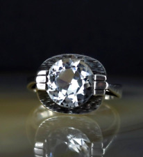 Anello argento 835 cristallo