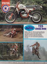 advertising TESTMOTO KTM  125 CROSS RV 81 1980-MOTOCROSS EPOCA VINTAGE MX