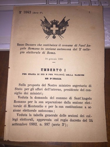 Regio decreto cost - regio,