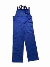 SALOPETTE PETTORINA da lavoro colore blu royal IN COTONE Tg. 60