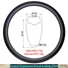 Cerchio carbonio bici ghiaia