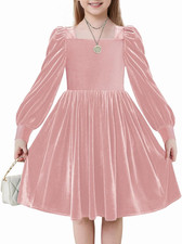 Ragazze Abito Velluto